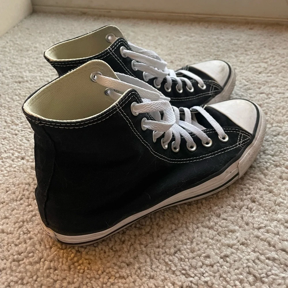 Converse Black High-Top Sneakers - Picture 2 of 10